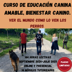 CURSO. Educación Canina Amable, Bienestar Canino.